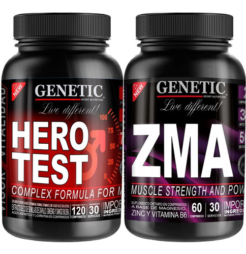 N° 1 Eleva Testo Pro Hormonal Libido Hero Test + Zma Genetic