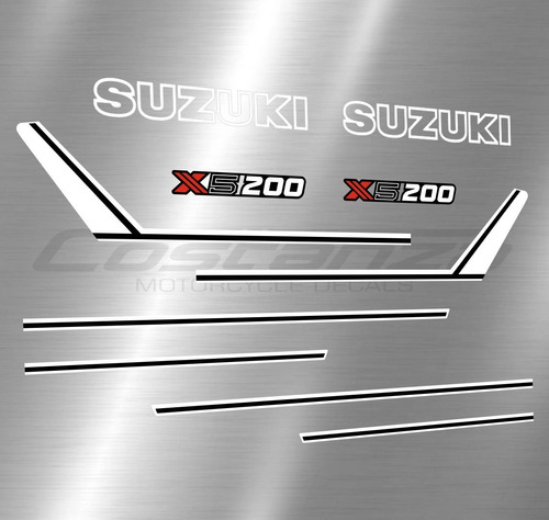 Calcos Suzuki Gt 200 X5 Tanque/cachas/colin. Diseño Original