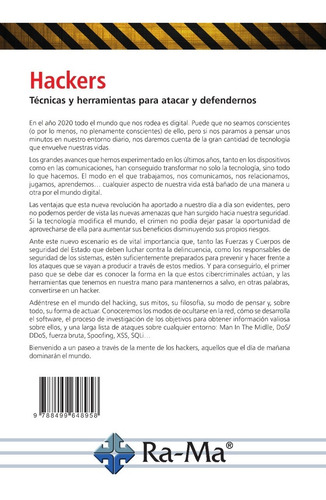 Libro Hackers  Técnicas Y Herramie Para Atacar Y Defendernos