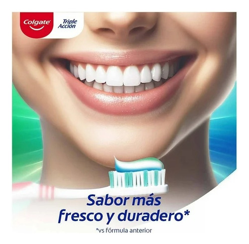7 Pza Pasta Dental Colgate Triple Acción Familiar Menta.