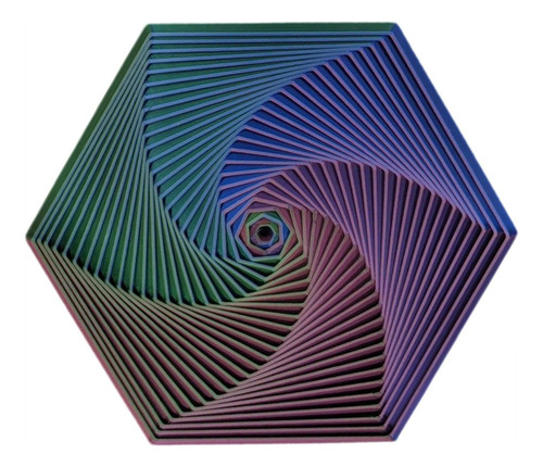 A Juguete Sensorial Antiestrés Hexagonal Impreso En 3d-2024