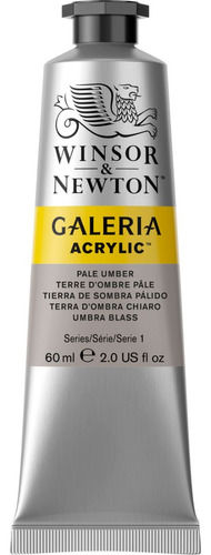 Tinta Acrílica Winsor & Newton Galeria 60ml Pale Umber Cor Prateado