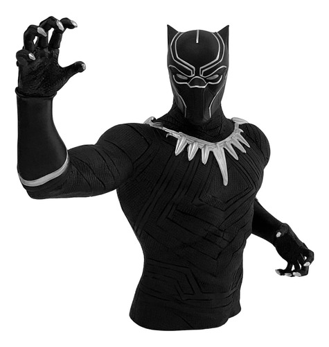 Black Panther Bust Bank Figura De Acción Multicolor, 4 Pul.