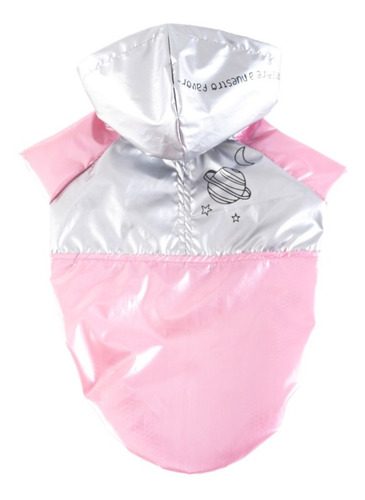 Ropa Para Perros Campera Rompeviento Univer Rosa Mascotas