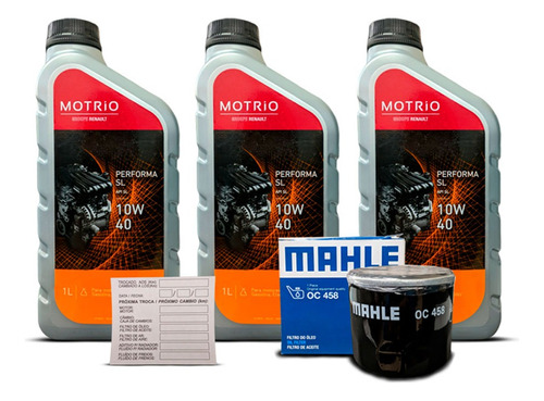 Kit 3 Oleo 10w40 Filtro Logan 1.0 2018 2019 2020 2021 2022