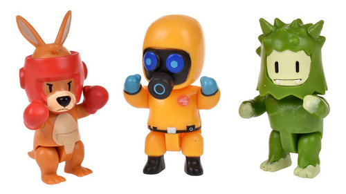 Pack 3 Figuras 8 Cms Articuladas Stumble Guys - Hazmat Nbc
