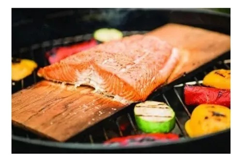 2 Tablas De Cedro Para Ahumar Asar En Parrilla Expert Grill