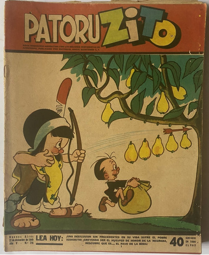 Patoruzito, Nº 216 Semanario De Historietas Grande 1949 Cr02