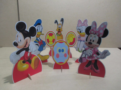 Kit 6 Totens A Casa Do Mickey Mouse Decoração De Mesa Festas