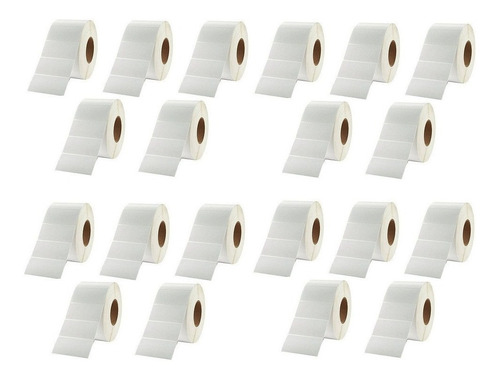 20 Rollos Millar Etiquetas Termica Directa 51 X 25 Mm Blanca