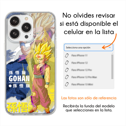 Funda Para iPhone Magsafe Dbz Gohan Super Saiyajin 2 Case