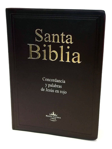 Biblia Letra Gigante Tapa Blanda Marron Reina Valera 1960