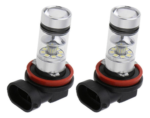 F 2pcs Bombilla De Niebla Drl H16 H11 Led Para Coche 8000k