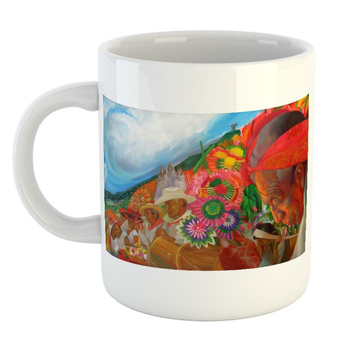 Taza De Plastico Arte Mexicano Mejico Pinturas Pintores M1