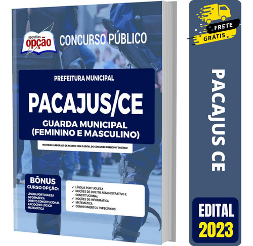 Apostila Pacajus Ce - Guarda Municipal (masculino