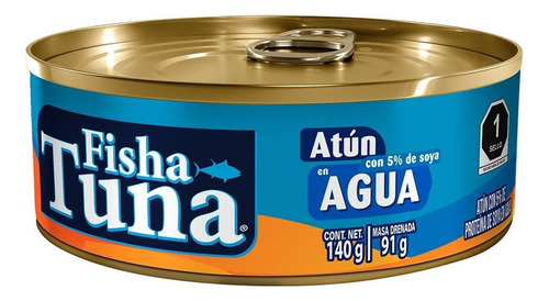 3 Pza AtĂșn Fishatuna En Agua 140 G