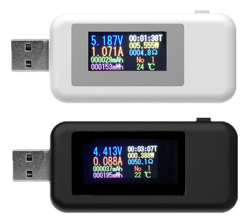 1 Kws-mx18 10 In1 Digital Lcd Display Usb Tester Tensão