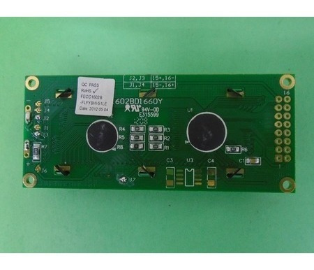 Display Lcd 16x2 Verde C / Back Fecc1602b-flyybw-51le