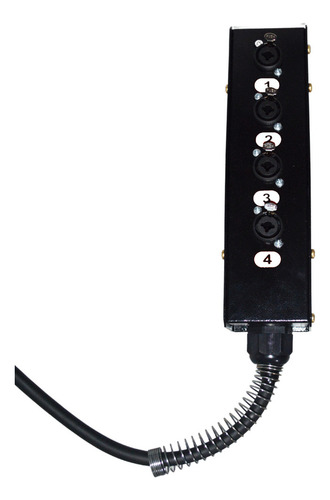 Medusa Com Multi Cabos 4 Vias Conectores Combo - 10 Mts