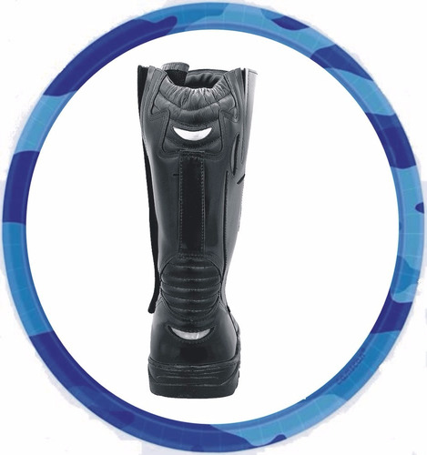 Bota Samu Com C A Padrão Pm, Couro Brilho ***12x S/ Juros***