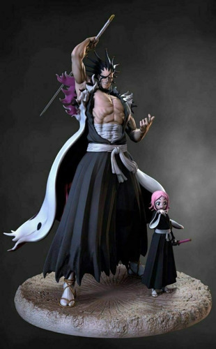 Archivo Stl Impresión 3d - Bleach - Kenpachi & Yachiru - Red