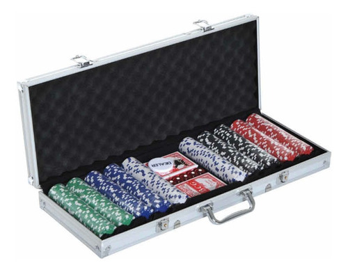 Set Poker Profesional 500 Fichas + Maleta Aluminio