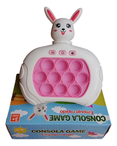Mini Consola Videojuego Popit Juguete Electronico Antiestrés Conejo