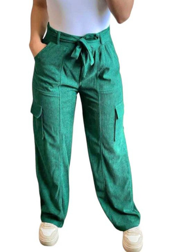Pantalones Cargo Mujer Con Lazo