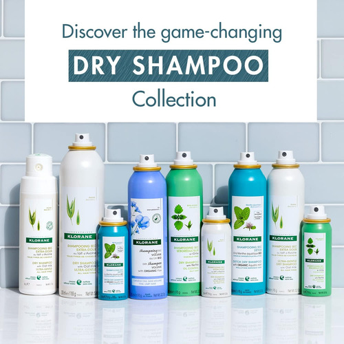 Shampoo Seco Klorane Detox Com Hortelã Aquática, Todos Os Ti