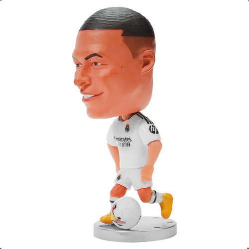 Boneco miniatura Kylian Mbappé no Real Madrid