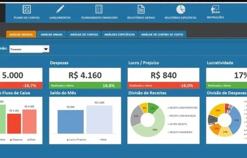 Planilha Controle Financeiro Empresarial