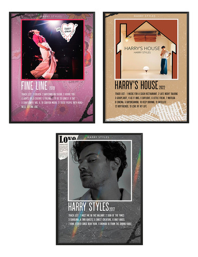 Cuadro Harry Styles Album Musica Discografias C/ Marco