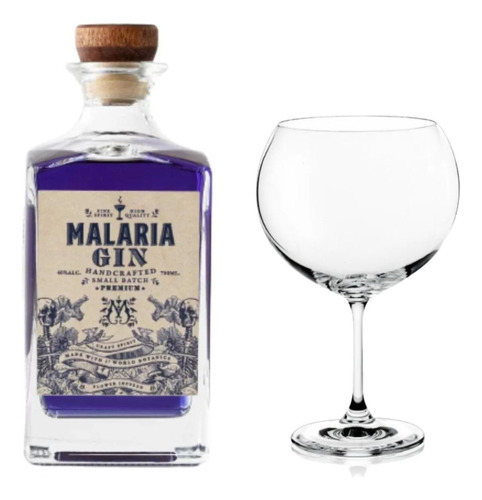 Combo Gin Malaria 700ml + Copa - Gobar®