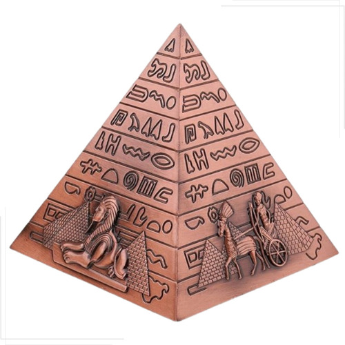 Pirâmide Egito De Metal Queops Orgonite Quefren Miquerinos