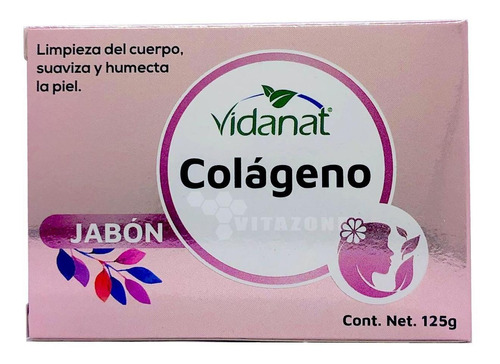 Jabón De Colágeno Barra 125 Gr Vidanat