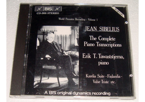 Jean Sibelius The Complete Piano Transcriptions Cd Importa