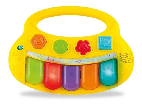 Piani Mini 5 Teclas Con Luz Bebe Marca Winfun 2007