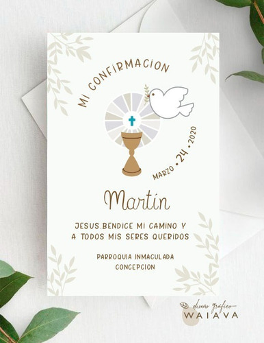 Imagen 6 de 10 de Estampitas Confirmación Tarjetas Estampas Nenes X 3u