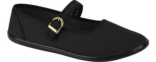 Sapatilha De Tecido Com Fivela Conforto Moleca 52075