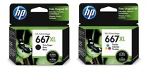 Comprar Cartuchos Hp 667xl Negro + Hp 667xl Color Original Combo