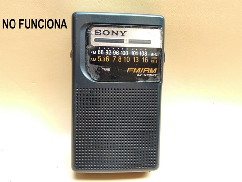 Electromania: Vieja Radio Bolsillo Sony Icf-s10 No Funciona