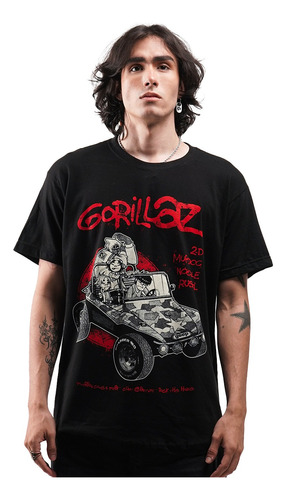 Camiseta Gorillaz 2000s Buggy Rock Activity 