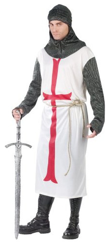 Disfraz De Caballero Templario Funworld, Blanco, Talla Única