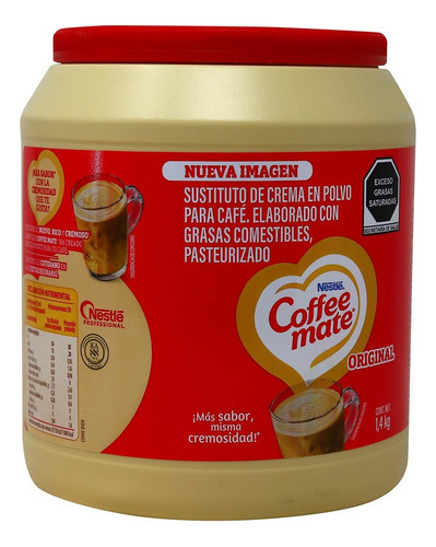 Sustituto De Crema En Polvobote De 1.4 Kg Coffee Mate