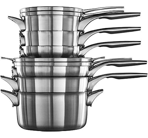 Ollas Y Sartenes De Acero Inoxidable Que Ahorran Espacio Cal