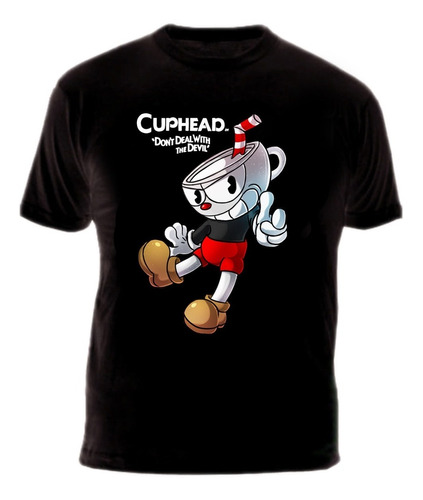 Remera Adulto Cuphead 100% Algodón