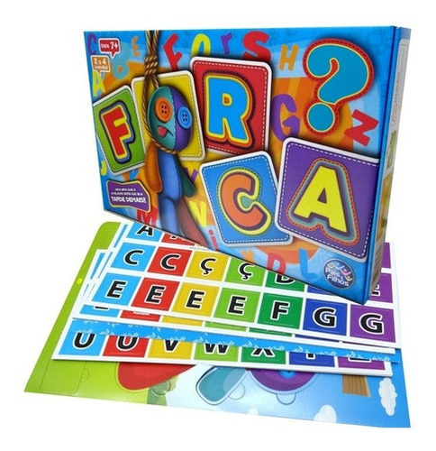 Imagem 1 de 7 de Jogo Da Forca Brinquedo Educativo Pedagógico 2 Tabuleiros