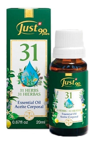 Imagen 1 de 8 de Aceite Esencial Oleo 31 Swiss Just 20ml Original Y Envío