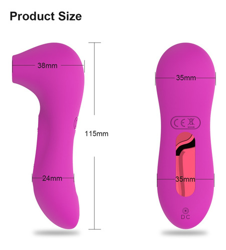 Vibrador Con Succionador De Clítoris Recargable Por Usb
