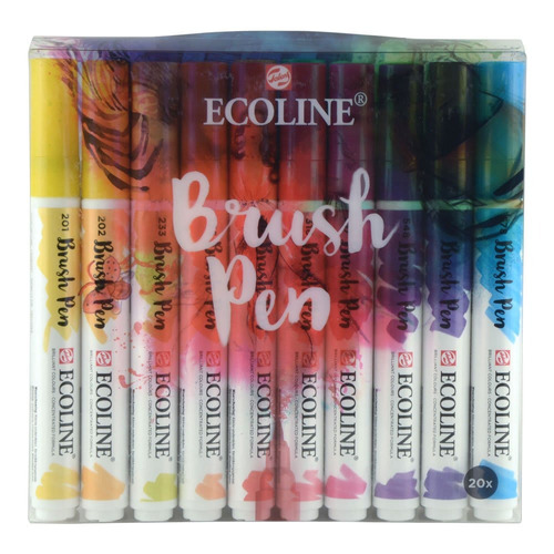 Royal Talens Ecoline - Set 20 Marcadores Brush Pen